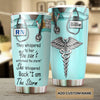 Camellia Personalized I Am The Storm Stainless Steel Tumbler - Customized Double-Walled Insulation Thermal Cup With Lid Gift For Nurse Doctor