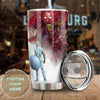 Camellia Personalized Superheroes Wear Scrubs Pandemic Graphics Stainless Steel Tumbler - Double-Walled Insulation Thermal Cup With Lid For Doctor Nurse