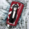 Camellia Personalized Not Your Baby Devil Girl Worship Myself Witch Magic Stainless Steel Tumbler - Double-Walled Insulation Travel Thermal Cup With Lid Gift For Girl Halloween