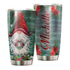 Camellia Personalized Christmas Gnomes Merry Xmas Stainless Steel Tumbler - Double-Walled Insulation Thermal Cup With Lid Gift For Christmas Holiday