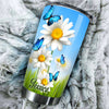Camellia Personalized Daisy Butterfly Everyday Is A New Beginning Motivational Quote Stainless Steel Tumbler - Double-Walled Insulation Travel Thermal Cup With Lid