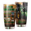 Camellia Personalized Green Tractor Things I Do In My Spare Time Farming Stainless Steel Tumbler - Double-Walled Insulation Travel Thermal Cup With Lid Gift For Farm Tractor Lover
