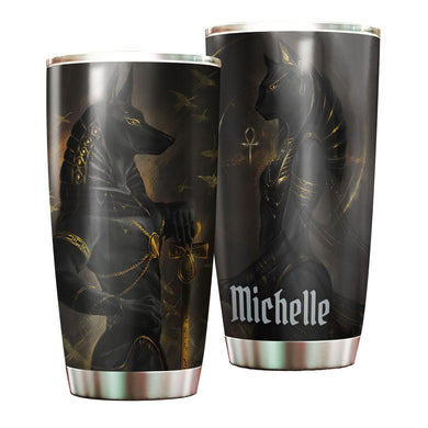 Camellia Personalized Ancient Egypt Pharaoh Stainless Steel Tumbler - Double-Walled Insulation Thermal Cup With Lid