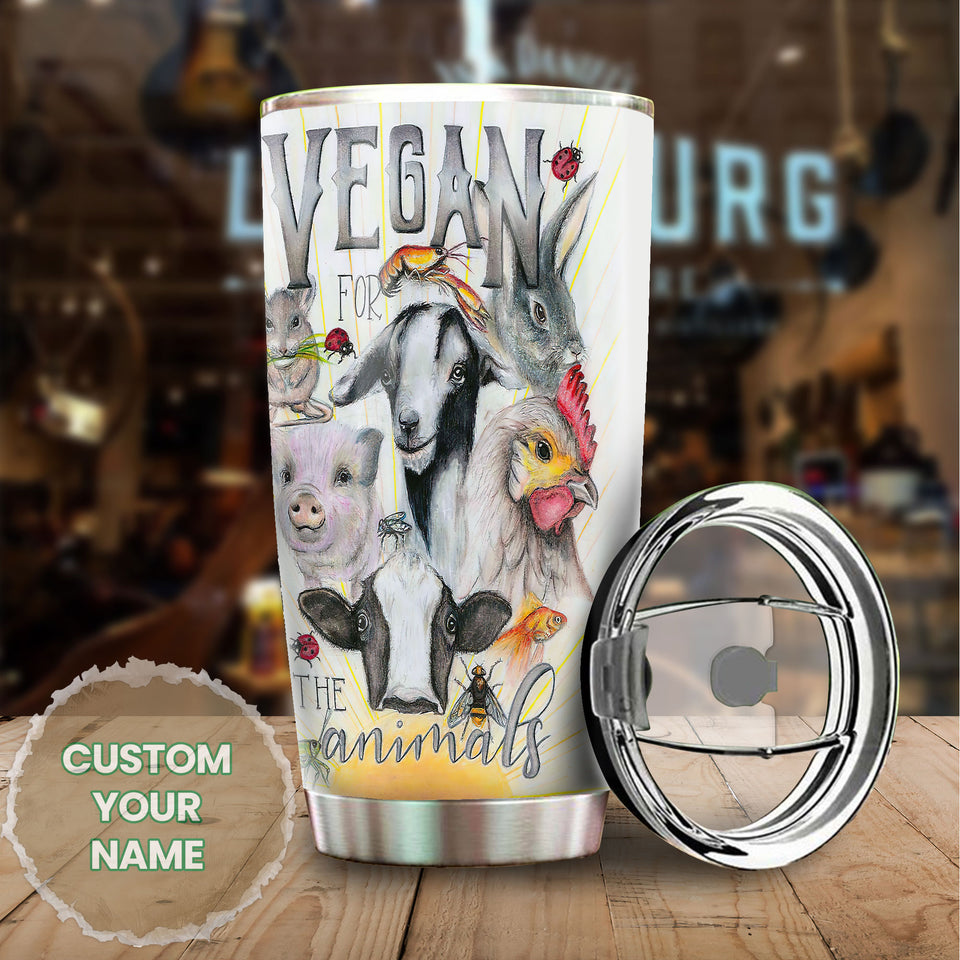 Camellia Personalized Purple Violet Butterfly Graphics Stainless Steel Tumbler - Double-Walled Insulation Travel Thermal Cup With Lid Gift For Girls Butterfly Lover