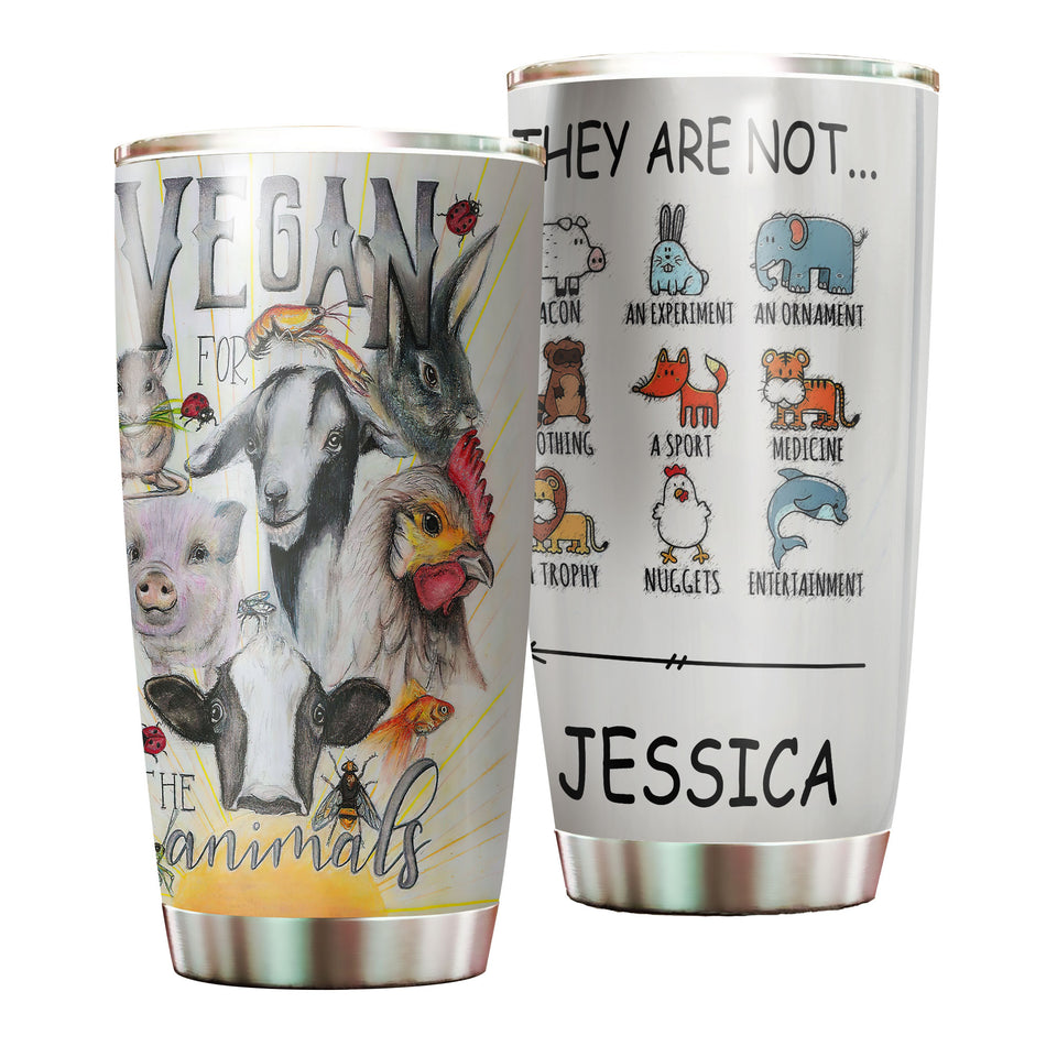 Camellia Personalized Purple Violet Butterfly Graphics Stainless Steel Tumbler - Double-Walled Insulation Travel Thermal Cup With Lid Gift For Girls Butterfly Lover