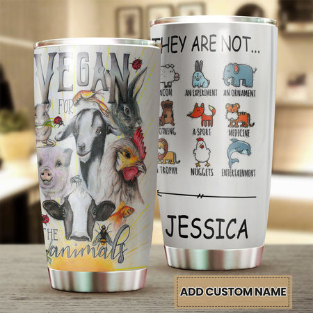 Camellia Personalized Purple Violet Butterfly Graphics Stainless Steel Tumbler - Double-Walled Insulation Travel Thermal Cup With Lid Gift For Girls Butterfly Lover