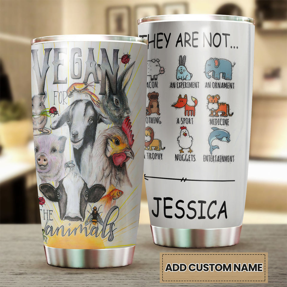 Camellia Personalized Purple Violet Butterfly Graphics Stainless Steel Tumbler - Double-Walled Insulation Travel Thermal Cup With Lid Gift For Girls Butterfly Lover