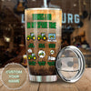 Camellia Personalized Green Tractor Things I Do In My Spare Time Farming Stainless Steel Tumbler - Double-Walled Insulation Travel Thermal Cup With Lid Gift For Farm Tractor Lover