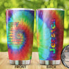 Camellia Personalized Colorful Hippie Definition Free Spirit Peace Lover Stainless Steel Tumbler - Double-Walled Insulation Thermal Cup With Lid Gift For Hipster