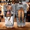 Camellia Personalized Life Would Be Boring Dachshund Stainless Steel Tumbler - Double-Walled Insulation Travel Thermal Cup With Lid Gift For Dog Pet Lover