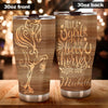 Camellia Personalized A Girl Who Loves Horses Stainless Steel Tumbler - Double-Walled Insulation Thermal Cup With Lid Gift For Horse Lover