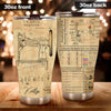 Camellia Personalized I. M. Singer Sewing Machine Sewist Vintage Stainless Steel Tumbler - Double-Walled Insulation Travel Thermal Cup With Lid Gift For Sewer Girls Women