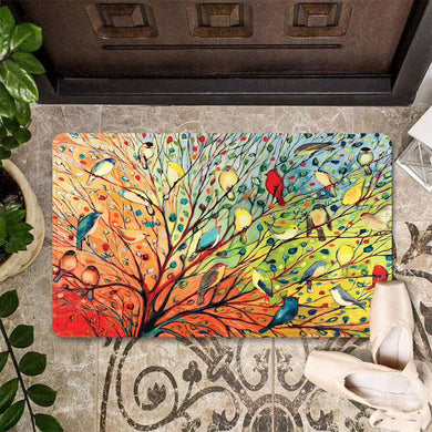 Colorful Cardinal Birds On Tree Branches Indoor Outdoor Doormat Floor Mat Funny Gift Ideas Floor Rug Housewarming Gift Home Living Home Decor Funny Gift Ideas