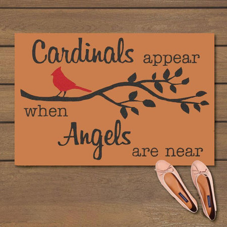 Cardinals Memorial Appear When Angels Are Near Indoor And Outdoor Indoor Outdoor Doormat Floor Mat Funny Gift Ideas Warm House Gift Welcome Mat