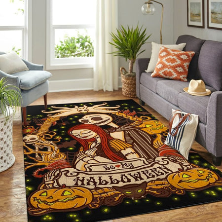 Jack Sally The Nightmare Before Christmas Halloween Living Room Rug Carpet