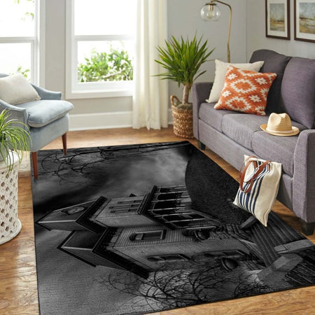 Psycho Halloween Living Room Rug Carpet