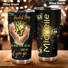 Camellia Personalized Butterfly The Hardest Thing Is To Let You Go Stainless Steel Tumbler - Double-Walled Insulation Vacumm Flask - For Thanksgiving, Memorial Day, Christians, Christmas Gift