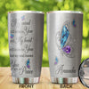 Camellia Personalized Butterfly My Mind Still Talk To You Stainless Steel Tumbler - Double-Walled Insulation Vacumm Flask - For Thanksgiving, Memorial Day, Christians, Christmas Gift