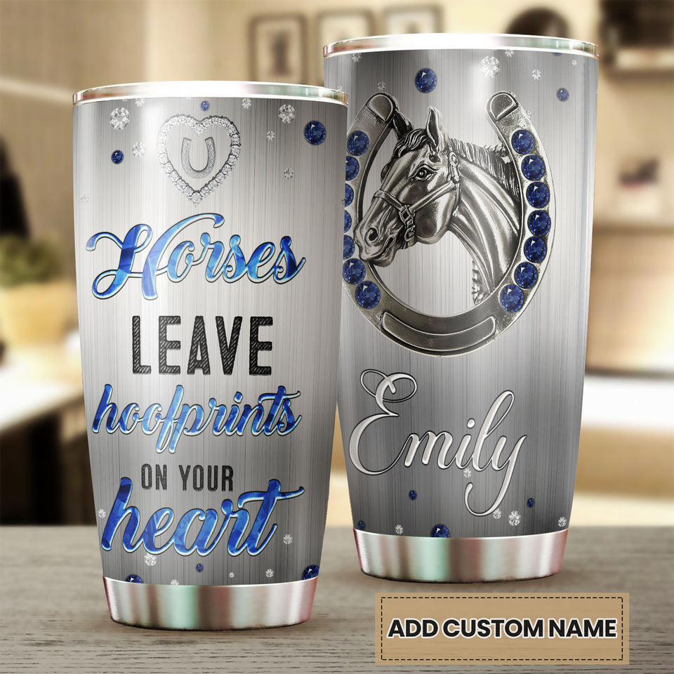 Camellia Personalized Horse Jewelry Style  Stainless Steel Tumbler - Double-Walled Insulation Vacumm Flask - Gift For Horse Lovers, Cowgirls, Cowboys, Perfect Christmas, Thanksgiving Gift 03