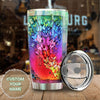 Camellia Personalized A Colourful Flock Of Butterflies Stainless Steel Tumbler - Double-Walled Insulation Vacumm Flask - For Thanksgiving, Memorial Day, Christians, Christmas Gift