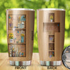 Camellia Personalized Butterfly God Says You Are Stainless Steel Tumbler-Double-Walled Travel Therma Cup With Lid