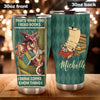 Camellia Personalized Dragon Thats What I Do I Read Books I Drink Coffee And I Know Things Stainless Steel Tumbler - Customized Double-Walled Insulation Travel Thermal Cup With Lid Gift For Book Lover