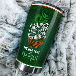 Camellia Persionalized Irish My DNA Test Says Im Irish Stainless Steel Tumbler - Customized Double - Walled Insulation Travel Thermal Cup With Lid