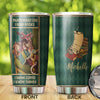 Camellia Personalized Dragon Thats What I Do I Read Books I Drink Coffee And I Know Things Stainless Steel Tumbler - Customized Double-Walled Insulation Travel Thermal Cup With Lid Gift For Book Lover
