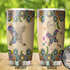 Camellia Personalized Butterfly Faith She Whispered I'm The Storm Stainless Steel Tumbler - Double-Walled Insulation Vacumm Flask - For Thanksgiving, Memorial Day, Christians, Christmas Gift