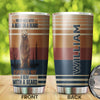 Camellia Persionalized 3D Never Mess With A Bear Or A Beard  Stainless Steel Tumbler - Customized Double - Walled Insulation Travel Thermal Cup With Lid