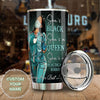 Camellia Personalized Black Nurse Living Her Best Life Stainless Steel Tumbler - Double-Walled Insulation Vacumm Flask - Gift For Black Queen, International Women's Day, Nurse's Day