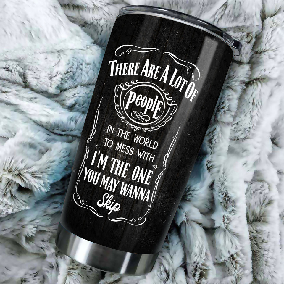 Camellia Persionalized Bread Skull Stainless Steel Tumbler - Customized Double - Walled Insulation Travel Thermal Cup With Lid