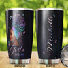 Camellia Personalized Black Women Faith Stainless Steel Tumbler - Double-Walled Insulation Vacumm Flask - Gift For Black Queen, International Women's Day, Hippie Girls 06