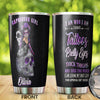 Camellia Persionalized 3D Capricorn Girl Stainless Steel Tumbler - Customized Double - Walled Insulation Travel Thermal Cup With Lid