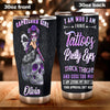 Camellia Persionalized 3D Capricorn Girl Stainless Steel Tumbler - Customized Double - Walled Insulation Travel Thermal Cup With Lid