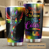 Camellia Persionalized LGBT Dragon Dont Afraid To Show True Color Stainless Steel Tumbler - Customized Double - Walled Insulation Travel Thermal Cup With Lid