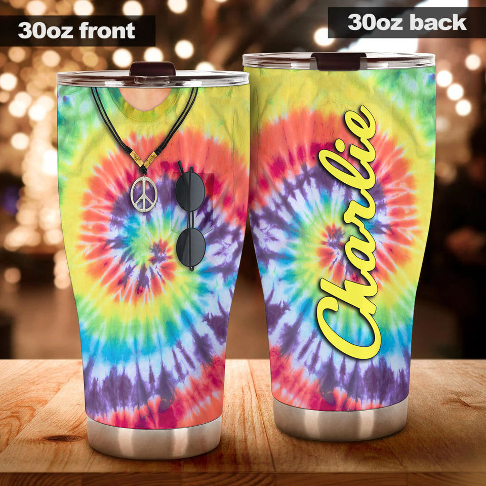 Camellia Personalized Hippe Shirt And Necklace Stainless Steel Tumbler-Double-Walled Insulation Travel Cup With Lid