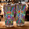Camellia Personalized Get Your Happy On Pattern Style Stainless Steel Tumbler-Sweat-Proof Double Wall Travel Cup With Lid