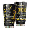 Camellia Personalized God Says You Are Stainless Steel Tumbler-Sweat-Proof Travel Therma Cup With Lid