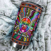 Camellia Personalized Get Your Happy On Pattern Style Stainless Steel Tumbler-Sweat-Proof Double Wall Travel Cup With Lid