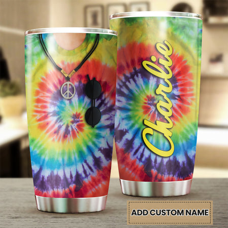 Camellia Personalized Hippe Shirt And Necklace Stainless Steel Tumbler-Double-Walled Insulation Travel Cup With Lid