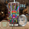 Camellia Personalized Get Your Happy On Pattern Style Stainless Steel Tumbler-Sweat-Proof Double Wall Travel Cup With Lid