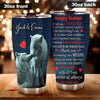 Camellia Persionalized 3D Wolf To My Husband I Love You With All I Am Forever And Always Stainless Steel Tumbler - Customized Double - Walled Insulation Travel Thermal Cup With Lid Gift For Couple Husband