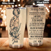 Camellia Persionalized Tattoo To My Mom Stainless Steel Tumbler - Customized Double - Walled Insulation Travel Thermal Cup With Lid Gift For Mom