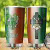 Camellia Persionalized Irish Heart  Jewelry Style Stainless Steel Tumbler - Customized Double - Walled Insulation Travel Thermal Cup With Lid