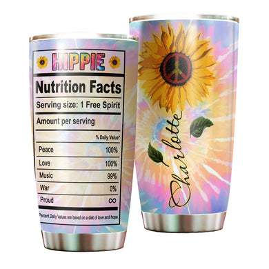 Camellia Personalized Hippie Style She Had The Soul Of Gypsy Stainless Steel Tumbler-Double-Walled Insulation Travel Cup With Lid Gift For Hippie Girl (2)