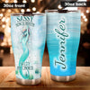 Camellia Personalized Mermaid Sassy Since Birth Salty By Choice Stainless Steel Tumbler-Double-Walled Insulation Travel Cup With Lid 01