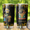 Camellia Personalized Elephant Hippie On A Dark Desert Highway Cool Wind In My Hair Stainless Steel Tumbler-Double-Walled Insulation Travel Cup With Lid