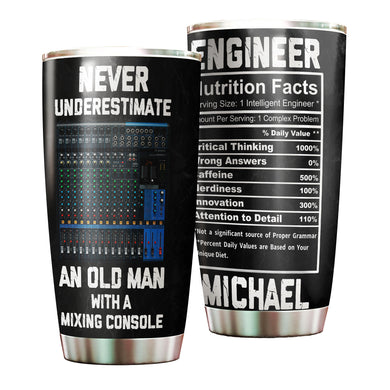 Camellia Personalized Audio Engineer Stainless Steel Tumbler - Double-Walled Insulation Vacumm Flask - Gift For Audio Engineer