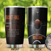 Camellia Persionalized 3D Basketball Definition Stainless Steel Tumbler - Customized Double - Walled Insulation Travel Thermal Cup With Lid Gift For Basketball Player